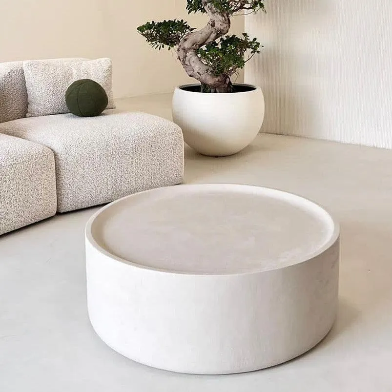 Base Coffee Table - Plaster Finish