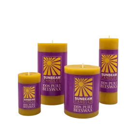 Beeswax Smooth Pillars