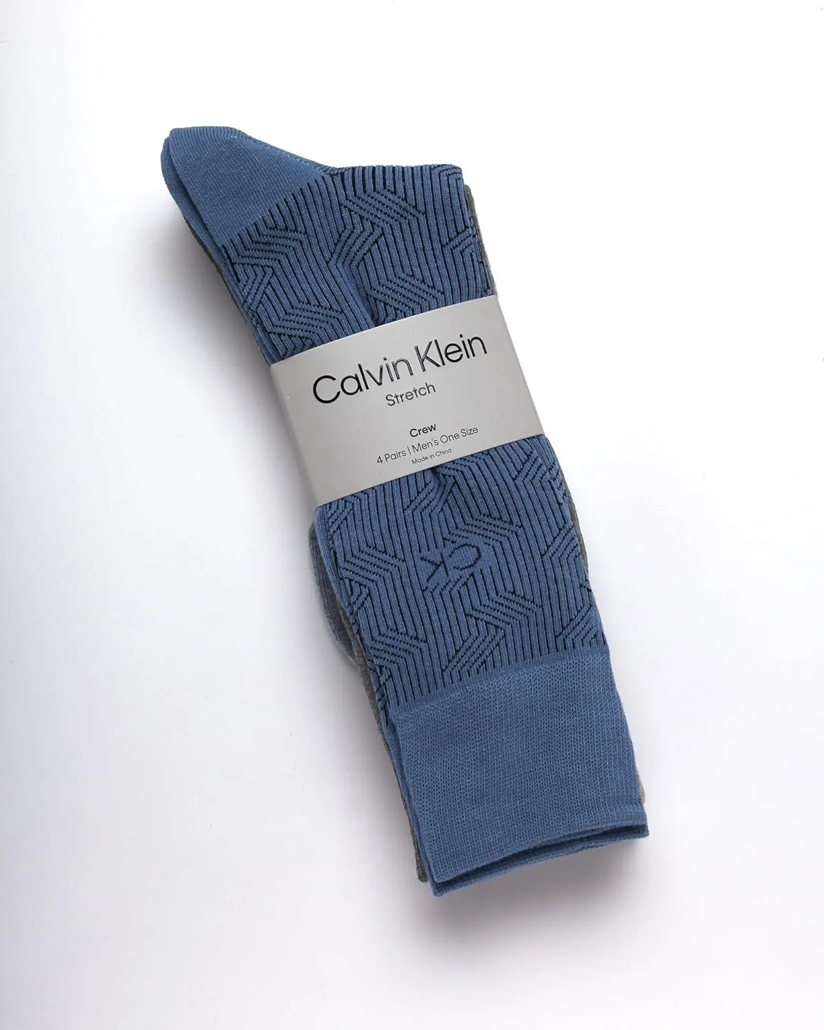 Calvin Klein Men's Crew Socks - 4 Pack Lightweight Combed Cotton Blend Dress Socks - Breathable Socks for Men (7-12)