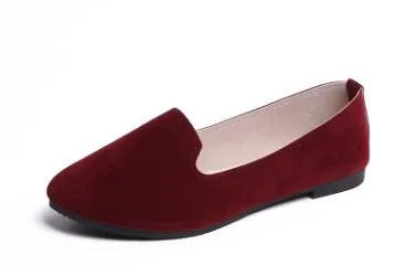 HAN WILD Faux Suede Slip On Loafer Shoes