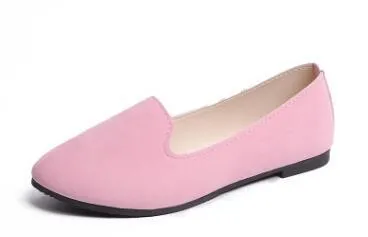 HAN WILD Faux Suede Slip On Loafer Shoes