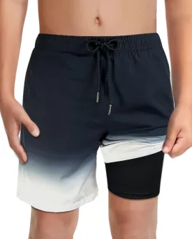 LUCOWEE Boys Swim Bathing Trunks Soft Compression Liner no-Chafing Swimming Shorts Quick Dry Light UPF 50  Quality Swimsuit