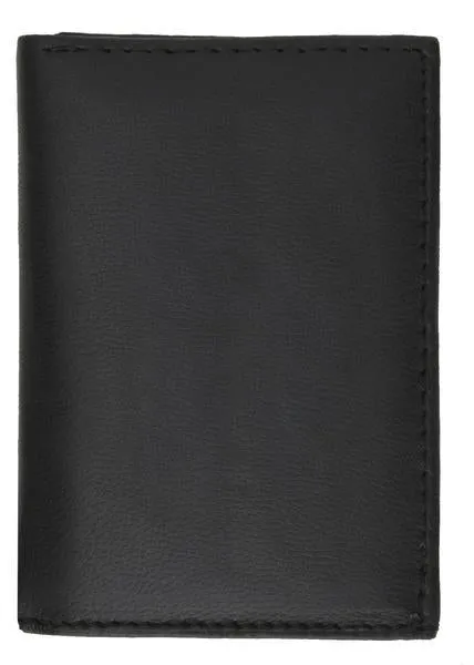 New RFID Blocking Slim Thin Mens Bifold Soft Genuine Leather ID Wallet Black Card Holder RFIDP71
