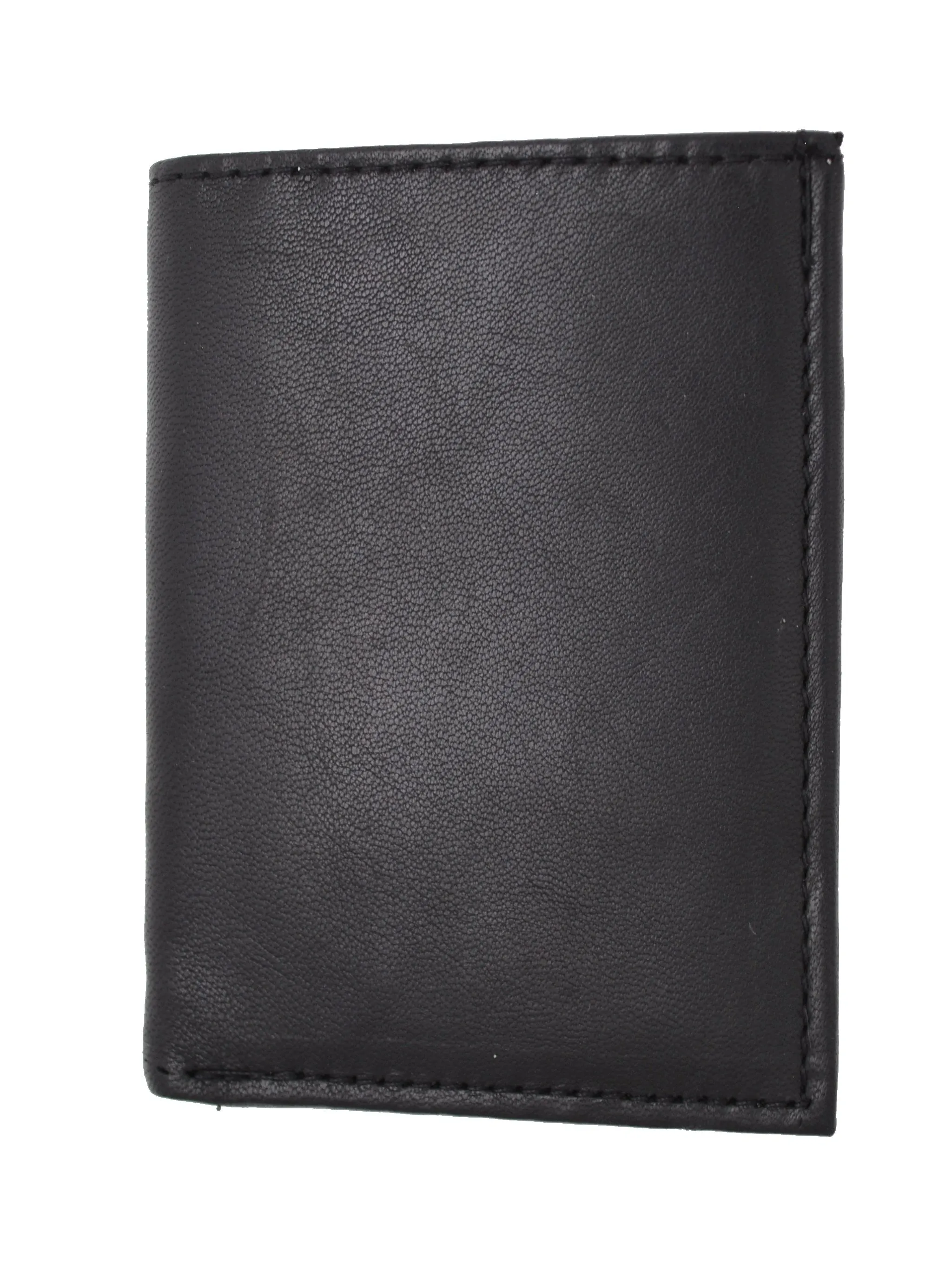 New RFID Blocking Slim Thin Mens Bifold Soft Genuine Leather ID Wallet Black Card Holder RFIDP71