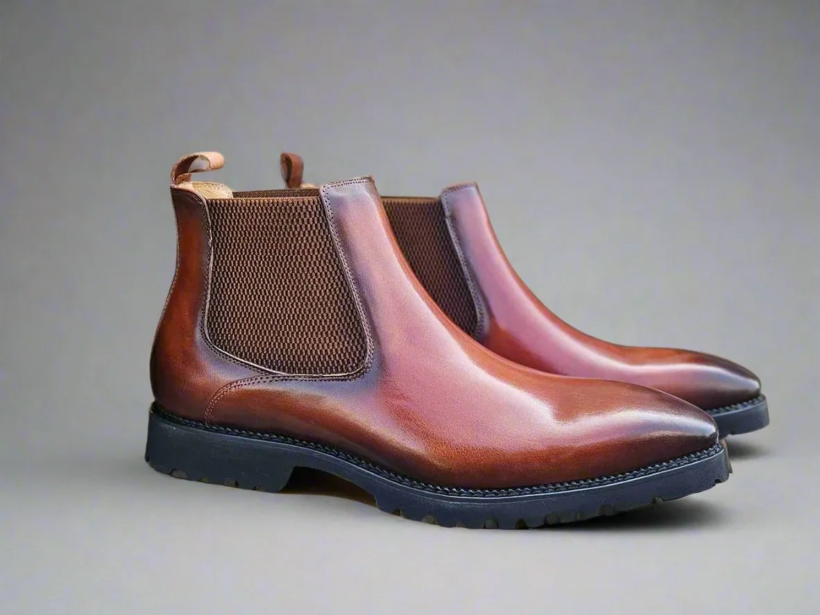 Patina Chelsea Boot Lug Sole