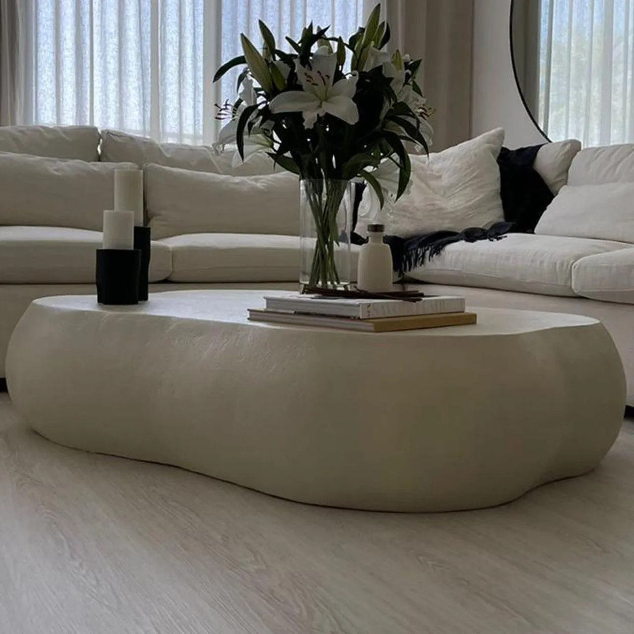 Pond Coffee Table - Plaster Finish