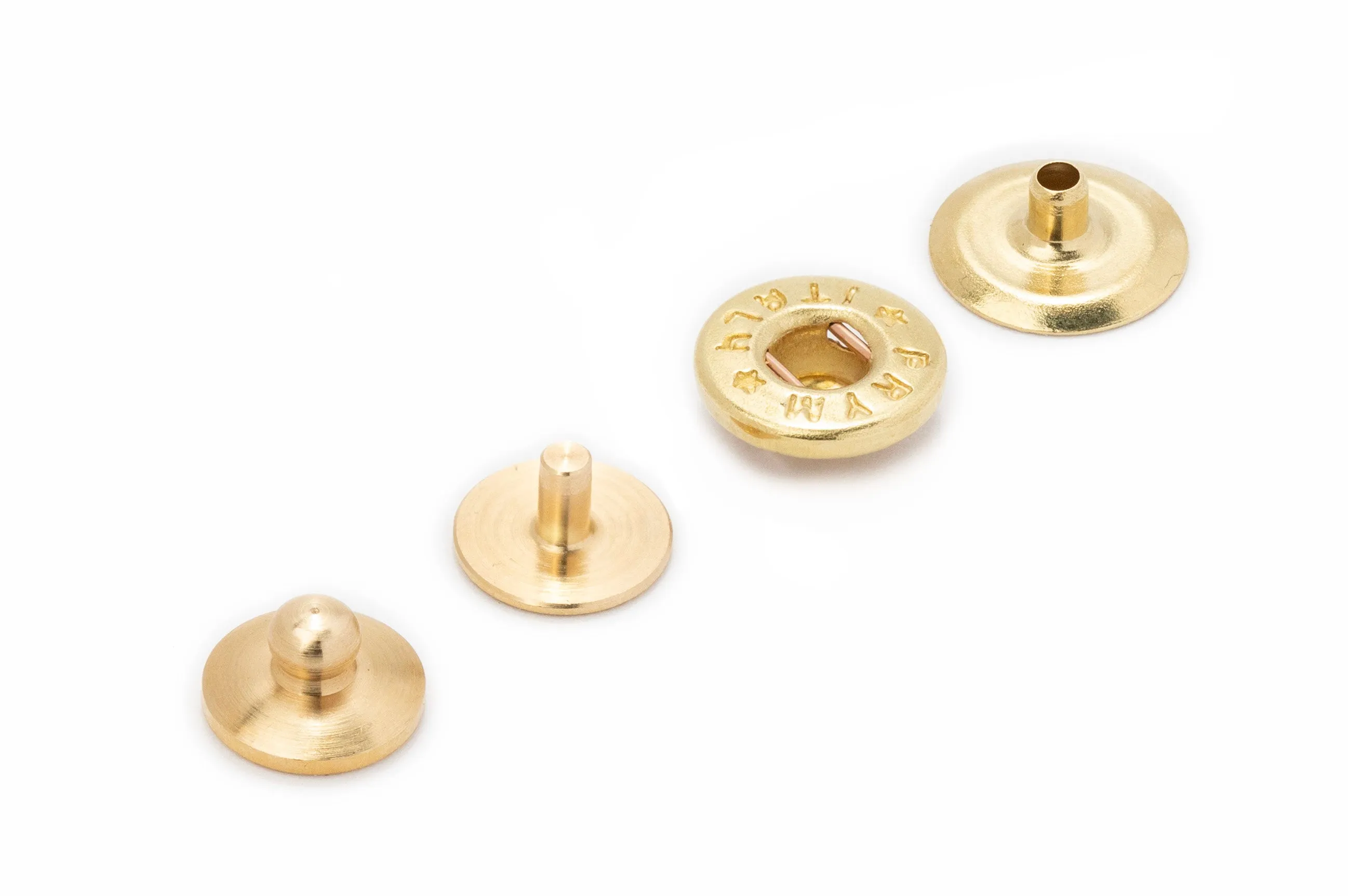 Prym - Premium "Hidden" Snaps - Segma / Spring / Glove Snaps (Solid Brass)
