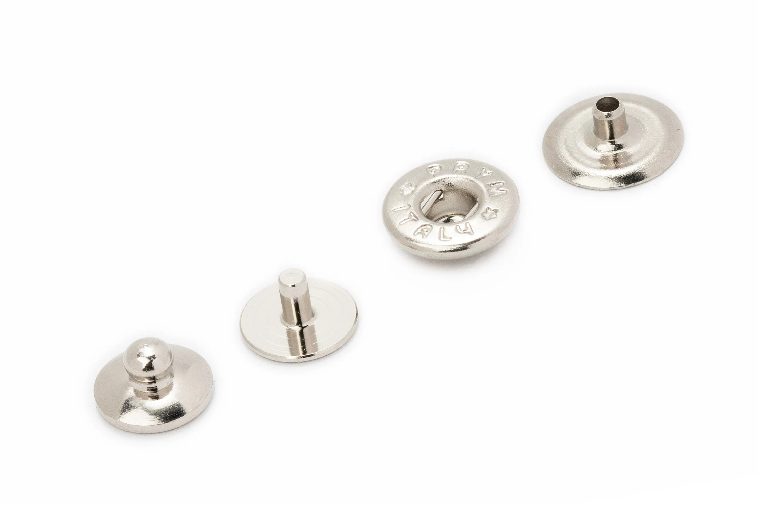 Prym - Premium "Hidden" Snaps - Segma / Spring / Glove Snaps (Solid Brass)