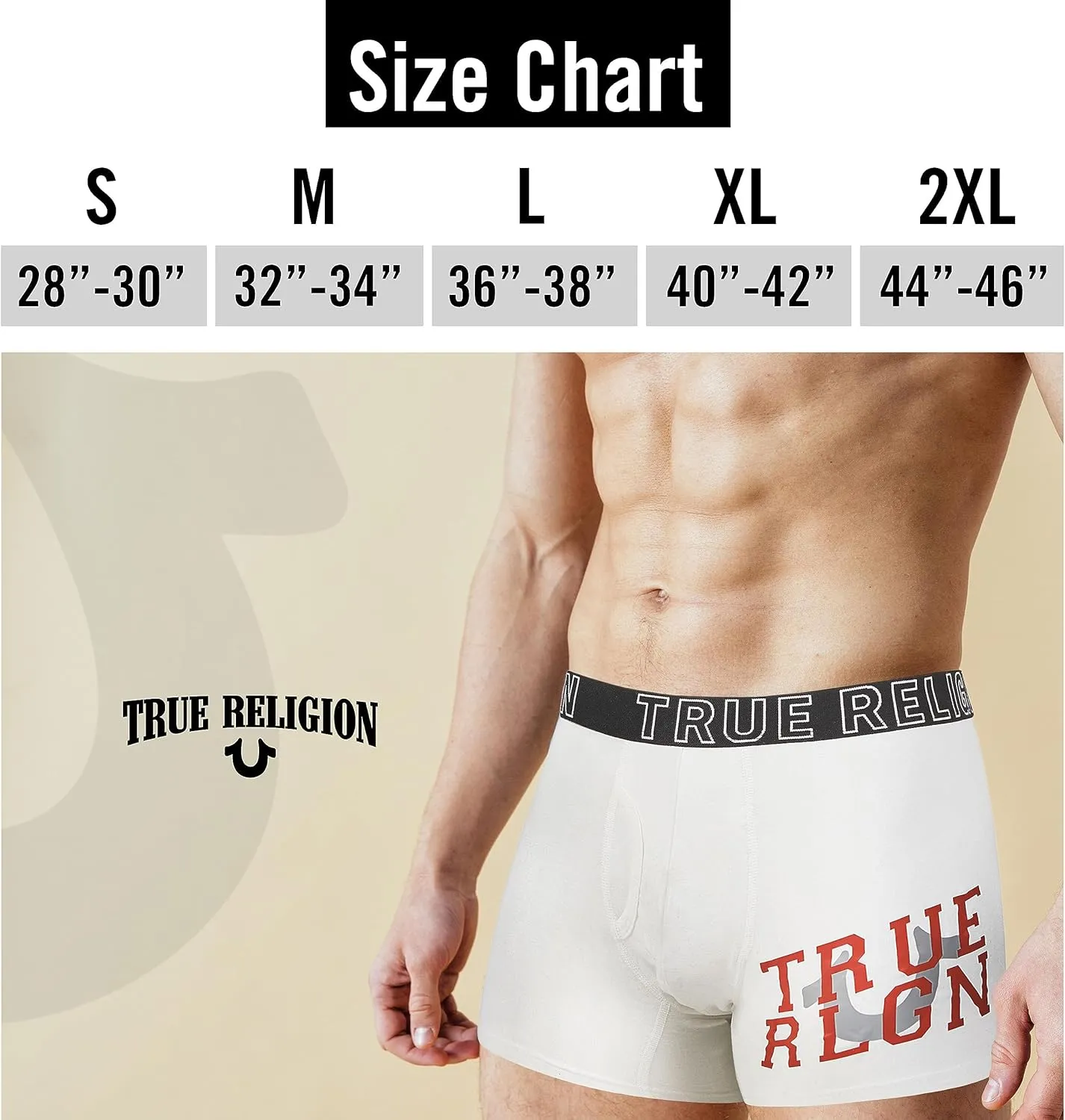 True Religion Cotton Stretch Mens Boxer Briefs, Mens Underwear Pack of 5